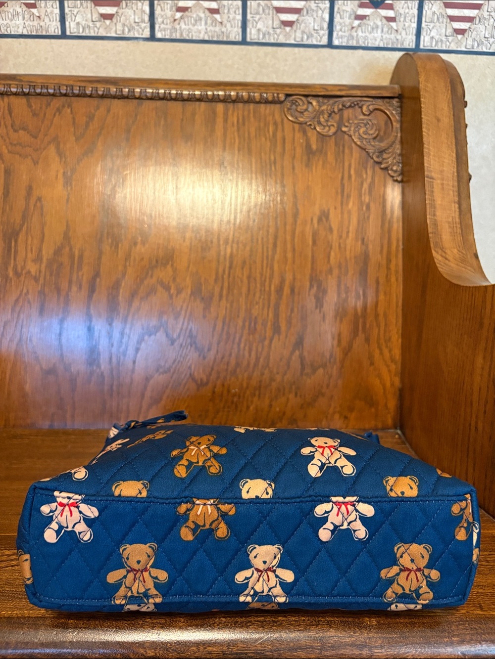 NWT-Vera Bradley-Bunch of 🐻 Bears 🧸Original Zip Hipster Crossbody Bag-$80 - Picture 8 of 16